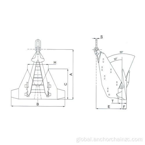 Metal Boat Anchor stevpris anchor Anchor Customization Supplier